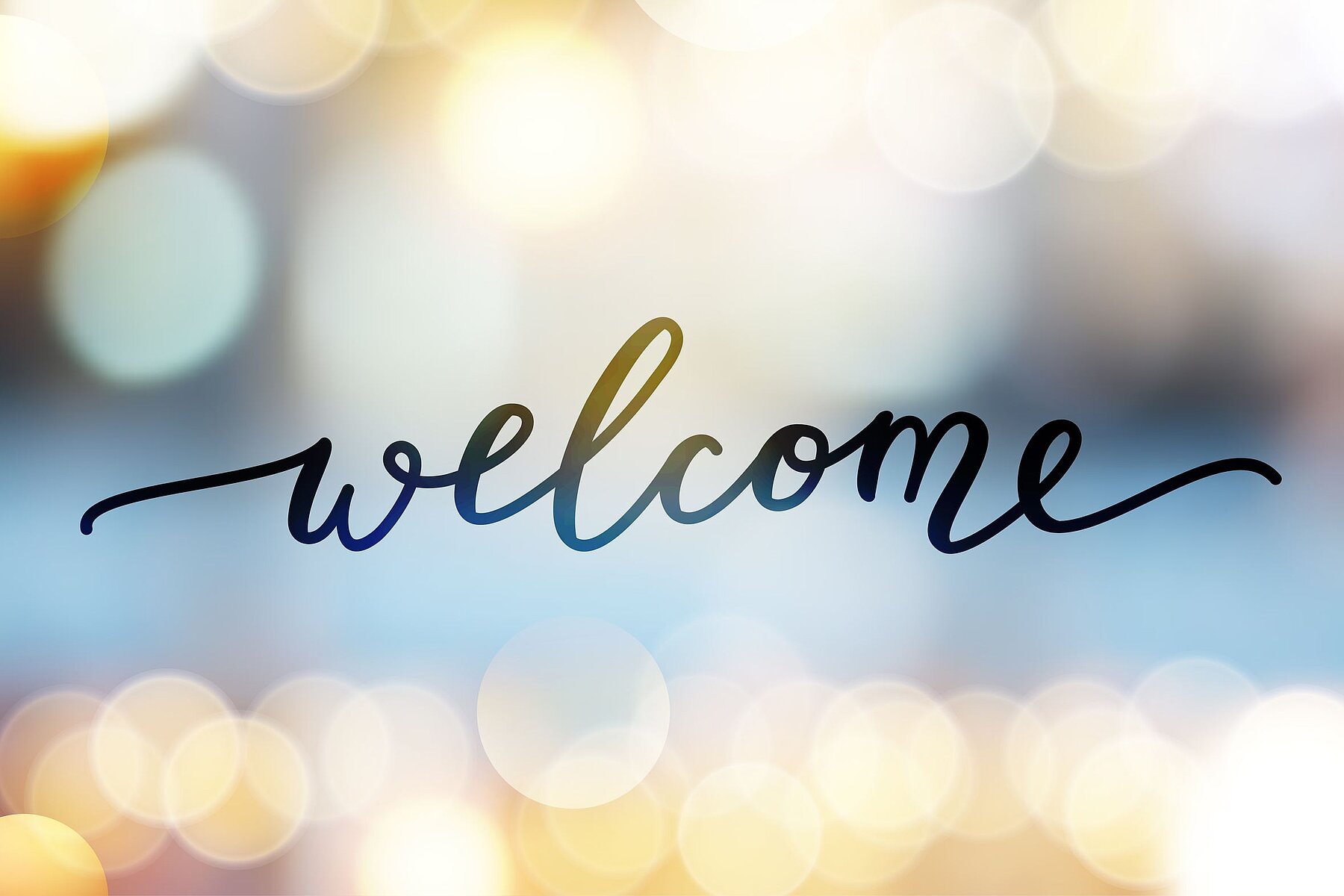 Abbildung mit welcome